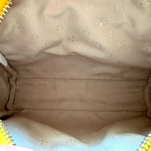 NWT Tory Burch Lemon Drop Geo Logo Wristlet/clutch - Picture 7 of 7